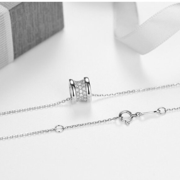 💥 925 Silver Plated Elegant Refine Dainty Necklace for Women, EVGG1057 - Picture 5 of 6